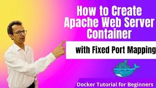 17-Create Apache Web Server Container with Fixed Port Mapping |Docker Tutorial for Beginners (Hindi)