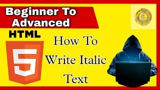 How to Write ITALIC Text In HTML / Beginner To Advanced Level / HTML #Shorts