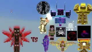 Blood God Infinity vs Random OP Broken Inflation Bosses | Minecraft Bedrock | Inflation Mob Battle