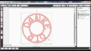 Runde Medalion mit Wörter Silhoutte Studio Tutorial in Deutsch