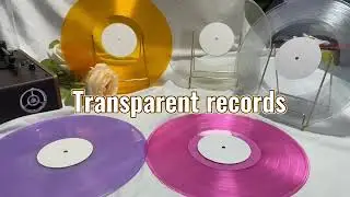 Transparent record sample from Desheng vinyl pressing factory！