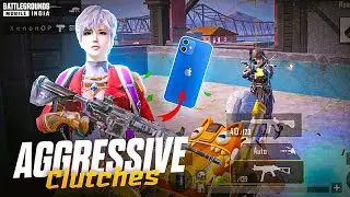 SOLO VS SQUAD AGAINST PROS🔥IPHONE 12 SMOOTH+EXTREME PUBG / BGMI TEST 2024⚡️5 FINGER GAMEPLAY
