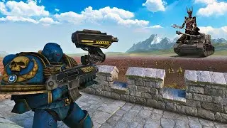 SAURON'S TANKS ARE BESIEGING THE SPACE MARINE CASTLE WARHAMMER 40K -Ultimate Epic Battle Simulator 2