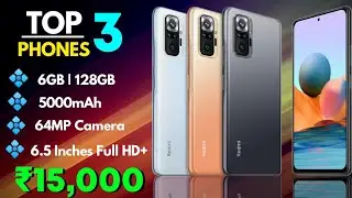 6GB + 128GB | Top 3 Best Powerful Smartphone Under 15000 | Best Phone Under 15000 in 2022 | May 2022