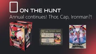 Marvel Annual - another attempt at artist cards, Thor, Cap and Iron Man