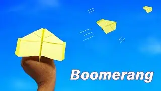 Flying a Boomerang Paper Plane - How to Make an Airplane that Work Like a Boomerang