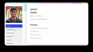bbPress user Profile page in Docy WordPress Theme