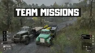 Working Together on Big Missions in SnowRunner Multiplayer