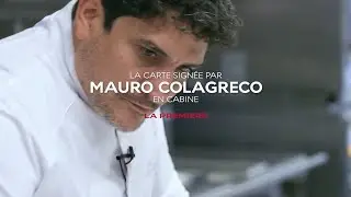 La carte signée par Mauro Colagreco en cabine La Première d'Air France