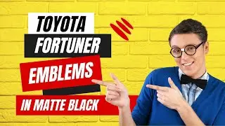 Toyota Fortuner All Emblem Collection in Matte Black #fortuner #monogramhouse #sleekdesign