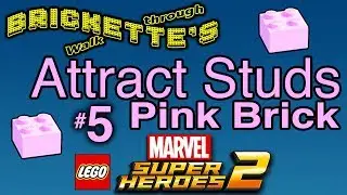 Attract Studs Pink Brick, LEGO Marvel SuperHeroes 2 Gwenpool #5 Toe-to-Totem, Red Wolf, Rawhide Kid