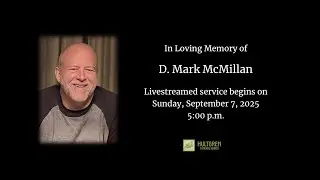Funeral Service for Donald McMillan use https://youtube.com/live/MAZv6NTH6u4?feature=share