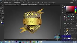 Photoshop Tutorial - how to make gold logo color in photoshop cs6 Urdu/Hindi