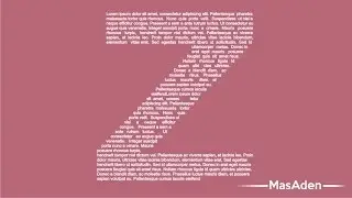 How to Draw Text inside a Letter Effect in Coreldraw