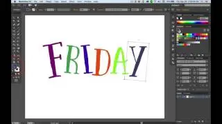 Illustrator: Change Color with Touch Type Tool