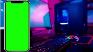 NO COPYRIGHT Green screen phone template
