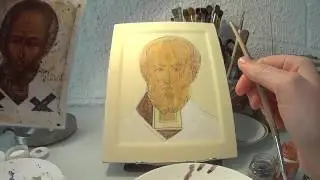 Первый этап роскрыши. Лекция 6, Святитель Николай. Мастер-классы по иконописи