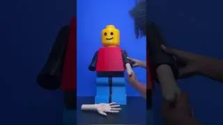 3D printed realistic hands for my mega Lego minifigure 
