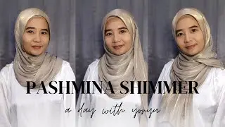 Styling pashmina shimmer - Pashmina mengkilat Shimmer Yoryu - A day with yoryu