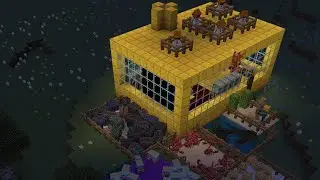 Me and my friend built this house in Minecraft gobs of mobs
