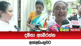 දමිතා අබේරත්න අත්අඩංගුවට