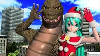 Giantess cute Hatsune Miku (no music for copyright)