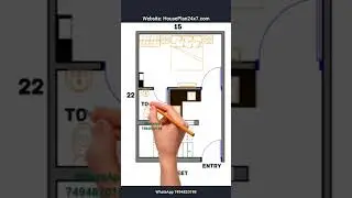 15x22 houseplan 15*22 ghar ka naksha
