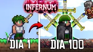 PASSEI 100 DIAS NO TERRARIA ONE PIECE DE ZORO (INFERNUM MODE)