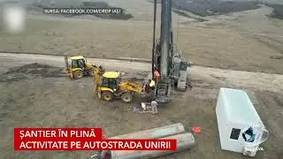 A8: Lucrări avansate pe sectorul Leghin - Târgu Neamț