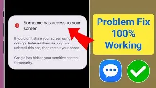 How to Fix Someone has access to your screen message problem | You're sharing your screen Error Fix