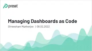 Managing Dashboards as Code