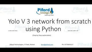 Object Detection Using Yolo  | Yolo V 3 network from scratch using Python
