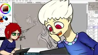 shitpost с орущим попугаем, Индией и обсуждением рисунков