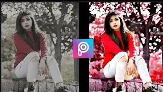 PicsArt a background Colour chenging editing||PicsArt Moody orenge background editing