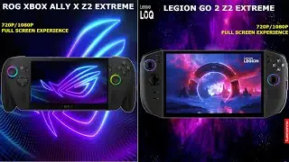 ROG Xbox Ally X vs Legion GO 2 Z2 E /  Performance Benchmarks / 720p-1080p / Part 2