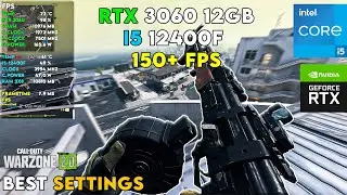 Warzone 2 150+ FPS (Best Warzone 2 Settings) - RTX 3060 12GB + I5 12400F