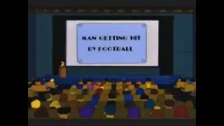 Hans Moleman Productions Presents, Man Getting Hit By Football