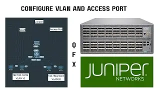 2.How to configure VLAN and Access port in Juniper ? | QFX switches | under 7 mins!