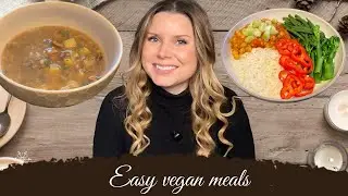 Easy vegan meals for weight loss/ Starch Solution/ 50 - 50 plate/ Easy meals for new vegans