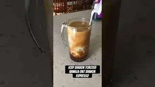 Starbucks Toasted Vanilla Shaken Espresso #shakenespresso #shorts #shortsfeed #shortsvideo