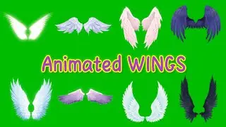 Top 10 Animated Wings Green Screen | Angel Wings | EveryThing Green