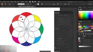 how to fill the colour in the design illustrator tutorial