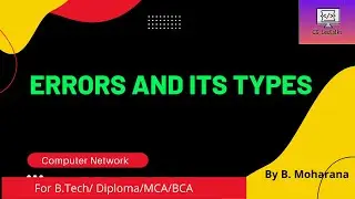 What are the types of errors in data transmission 
