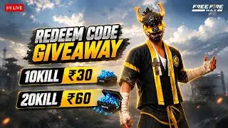 🔴FREE FIRE CUSTOM ROOM | FF LIVE REDEEM CODE & DIAMOND | GIVEAWAY 