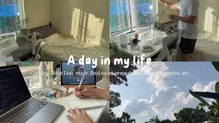 Daily Vlog ☕️☁️ aesthetic, workout routine, study, skincare, what I eat, cooking, etc