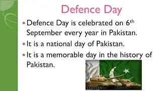 Essay on Defence Day|15 lines on Defence Day|Essay on 6 September|about Defence Day of Pakistan