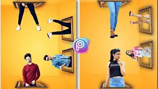 PicsArt New Concept Editing | PicsArt Hanging Frame Manipulation | PicsArt Girl Photo Editing