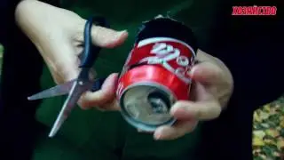 Lifehack: How to Make a Heater and Reflector from a Tin Can and a Small Candle