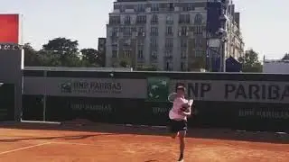 J.J Wolf practice Rolland Garros 2020