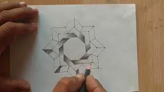 3D Design Pencil Art Drawing on Paper!! Very Easy Step by Step